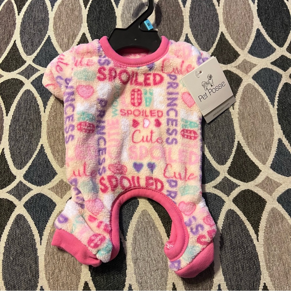 Pet Posse Dog Pajamas Size XS New NWT Girls Pink